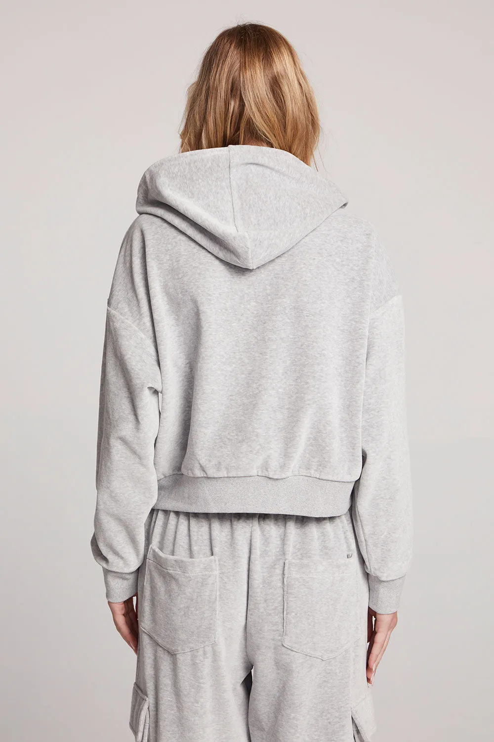 Abilene Light Heather Grey Zip Up