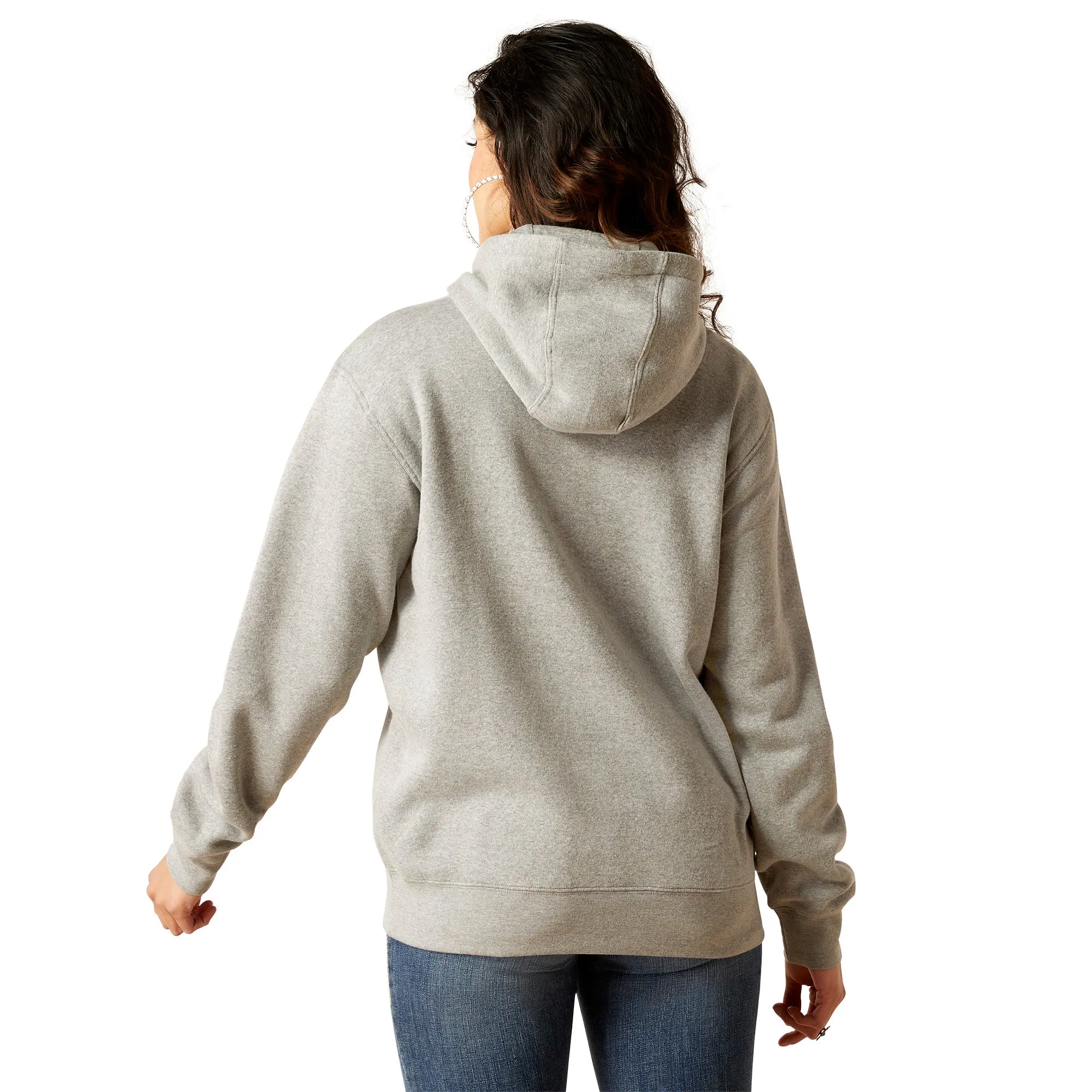 Ariat Ladies R.E.A.L Grazing Heather Grey Hoodie 10046454