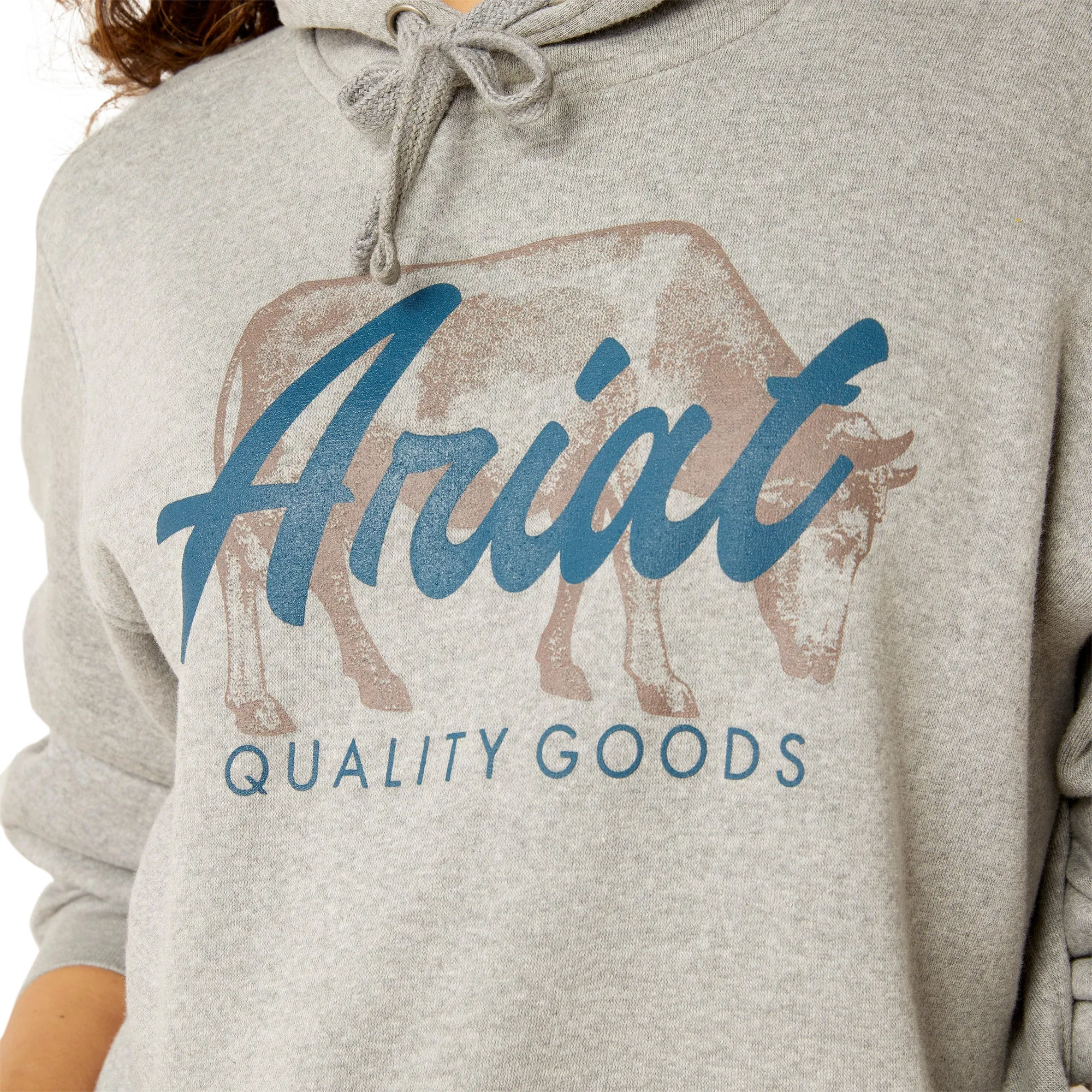 Ariat Ladies R.E.A.L Grazing Heather Grey Hoodie 10046454