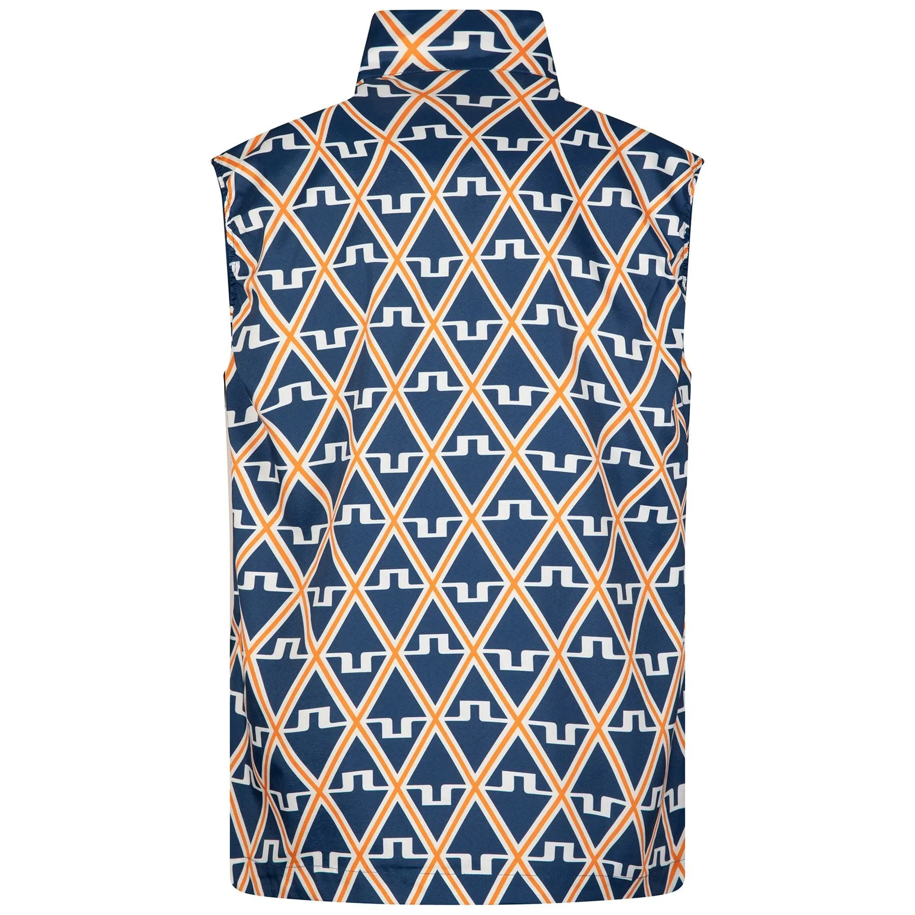 Ash Light Packable Vest Print Estate Blue Diamond - AW23