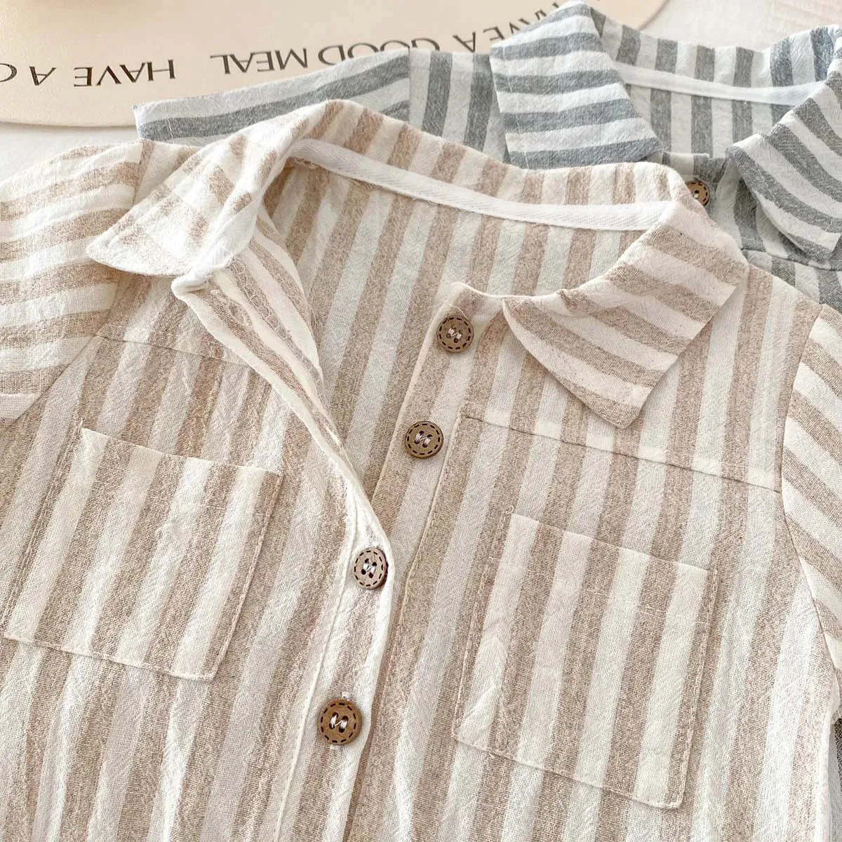 Baby Boys Striped Rompers