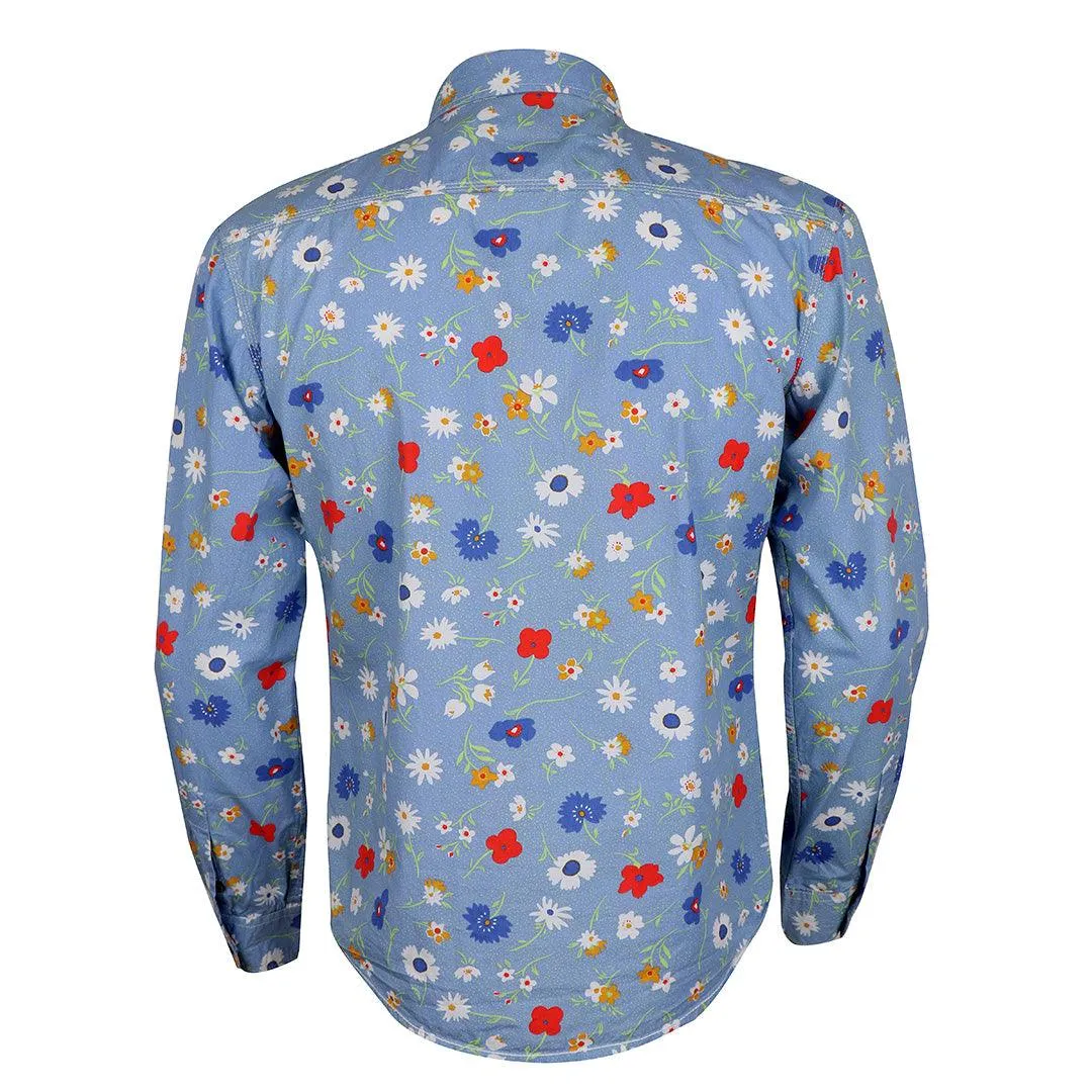 Badgley Executive Style Collection LongSleeve Shirt- SkyBlue