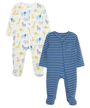 Bamboo Jungle Fun Romper 2 pack