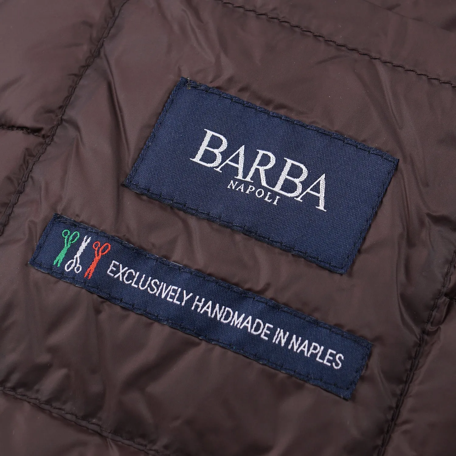 Barba Leather Jacket with Down-Filled Lining