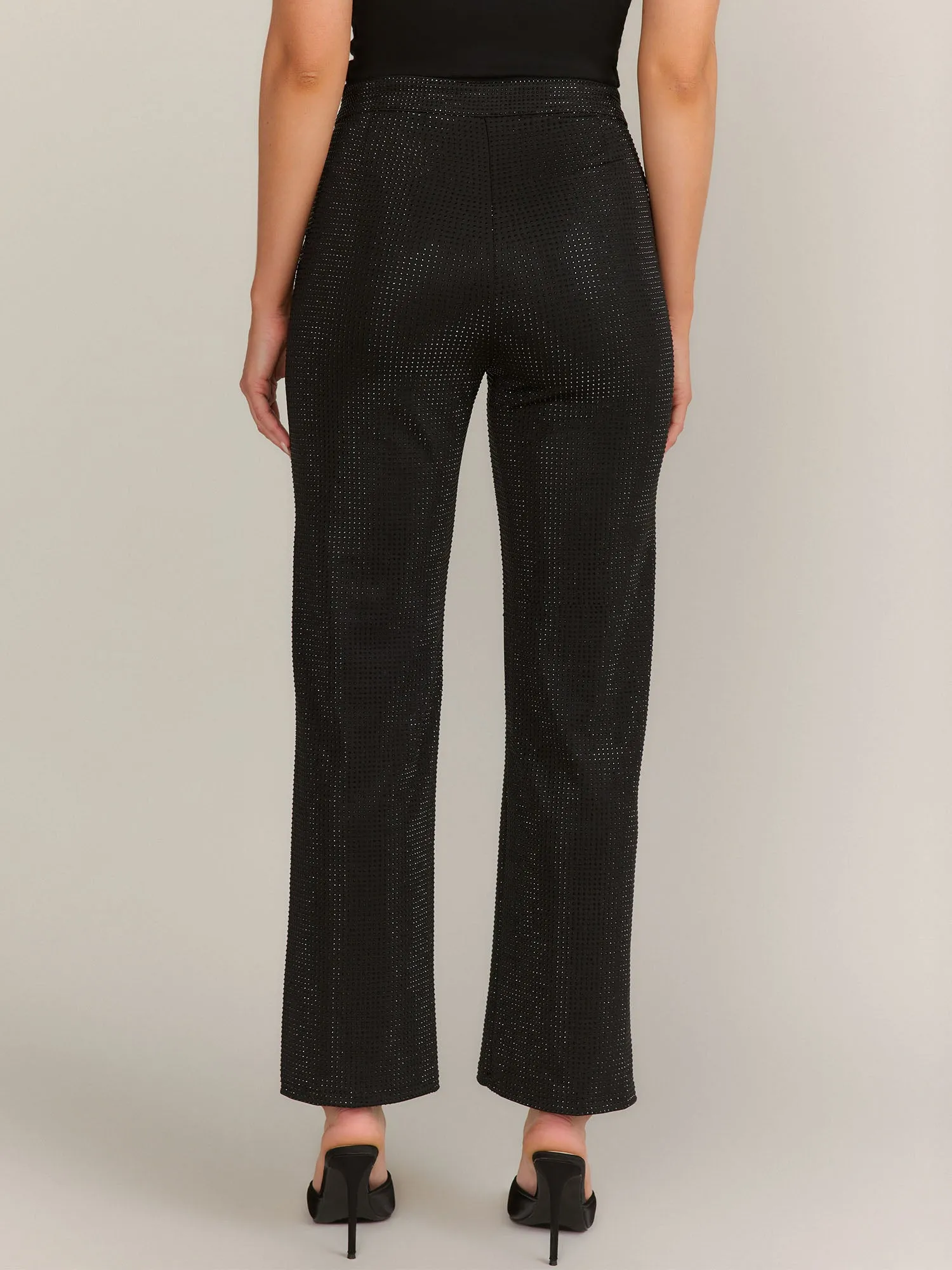 Blue B High Rise Stud Embellished Trouser - Brands We Love