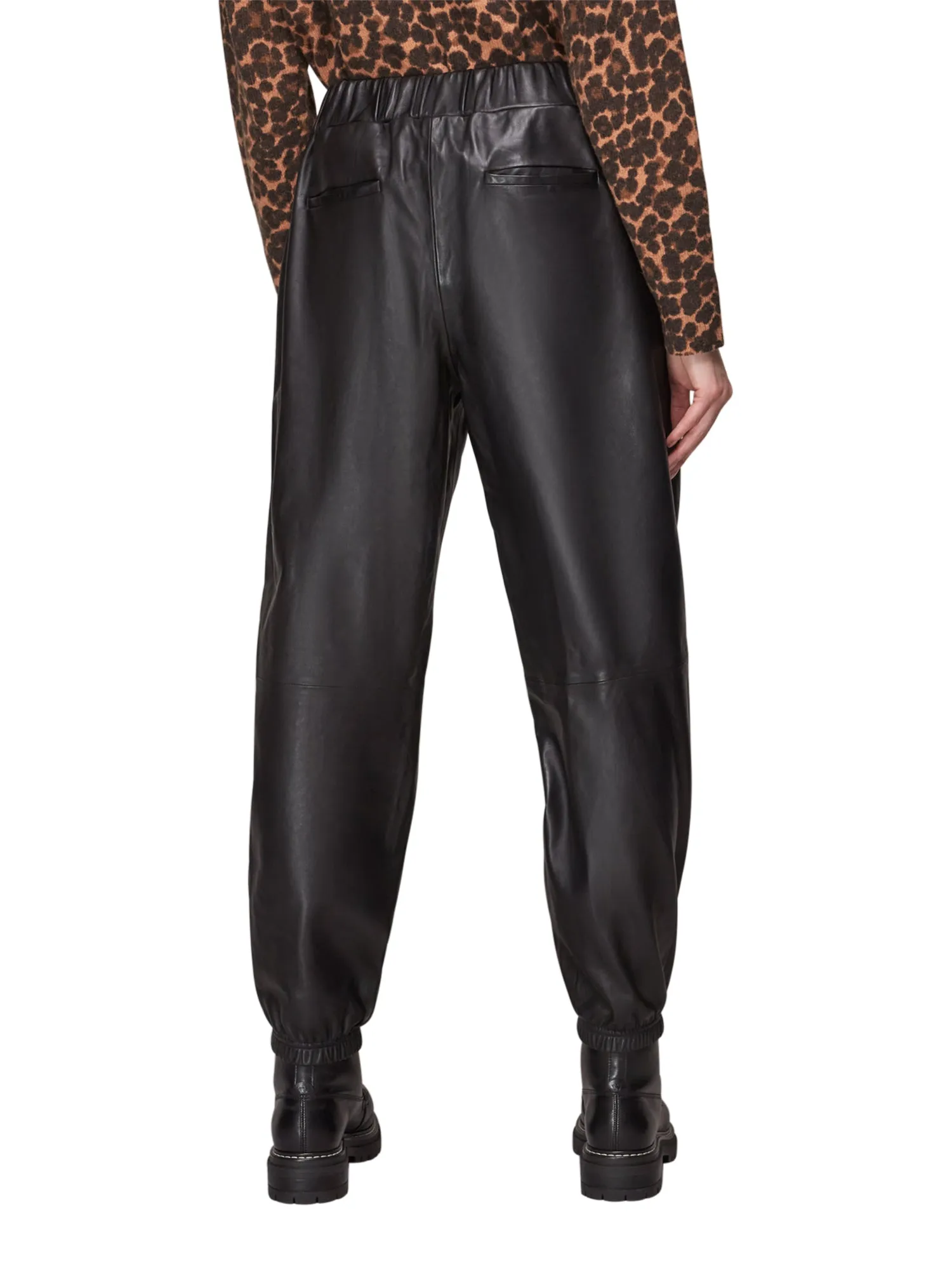 Charlie Leather Cuffed Trousers