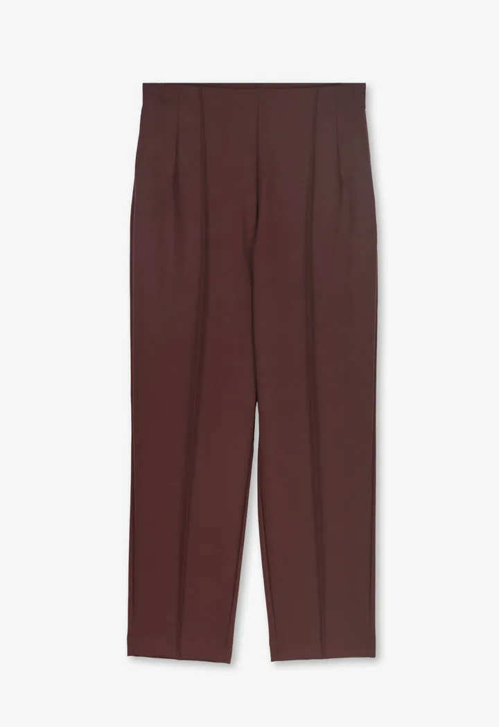 Choice Straight Legs Basic Trousers Brown