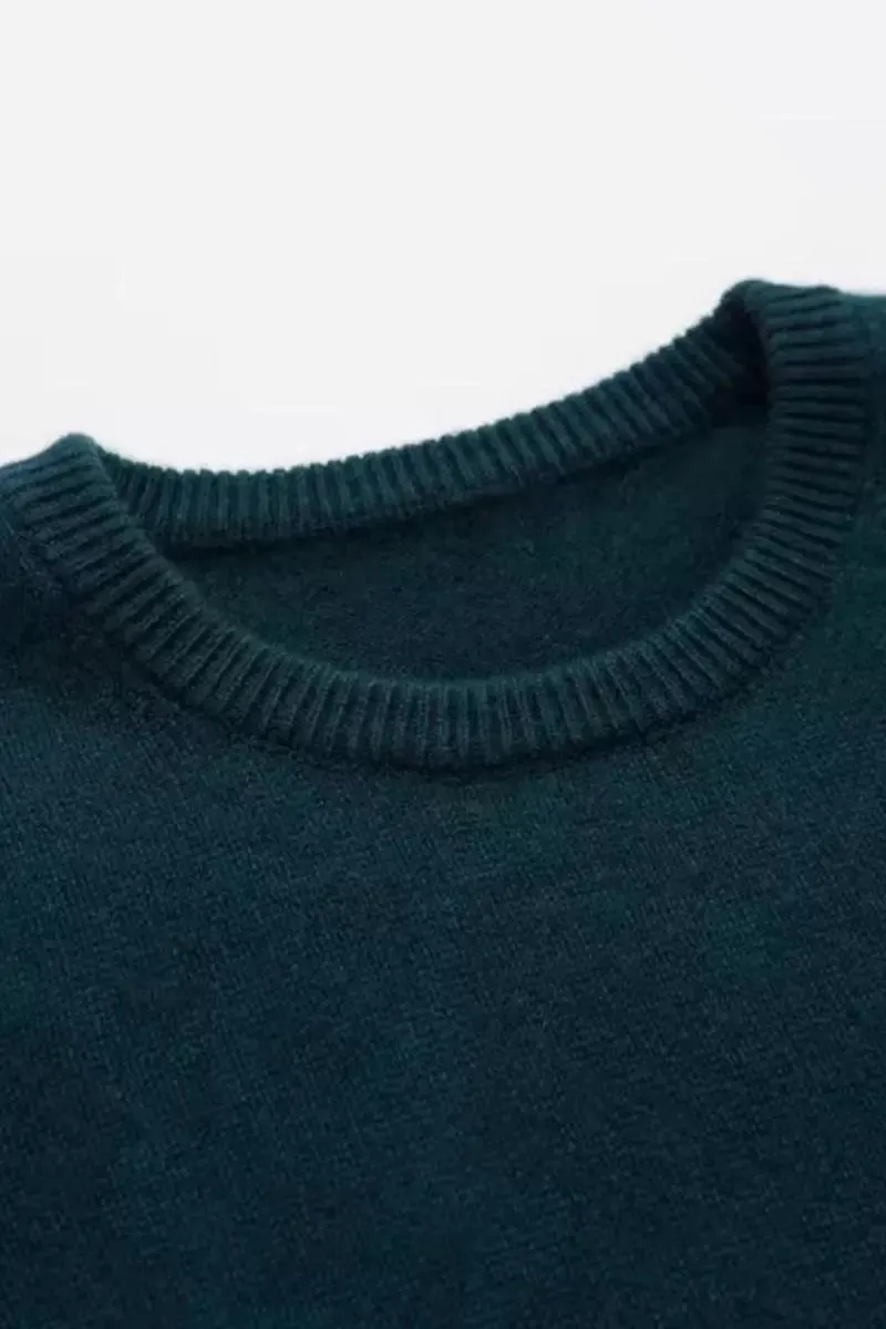 Classic Heavyweight 100 Cashmere Crewneck Sweater