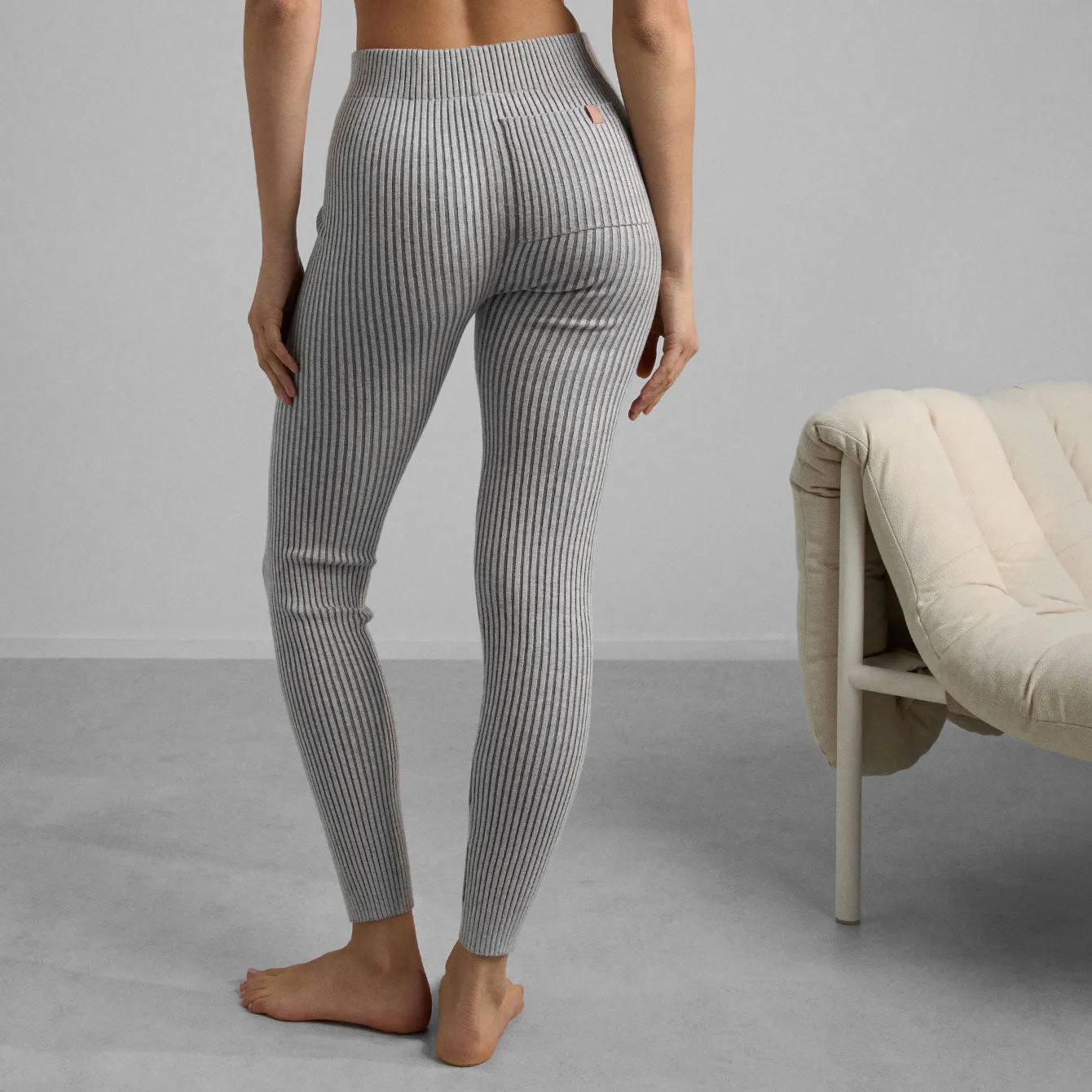 Cozy Cotton Silk Ribbed Legging