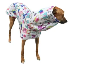 Cutest Summer rainwear Greyhound coat deluxe style, ultra lightweight,  washable