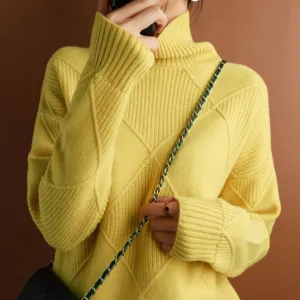 Dia - Women's Turtleneck Sweater