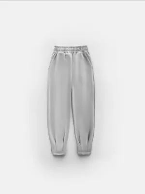 Diver Fabric Chic Trousers - Grey