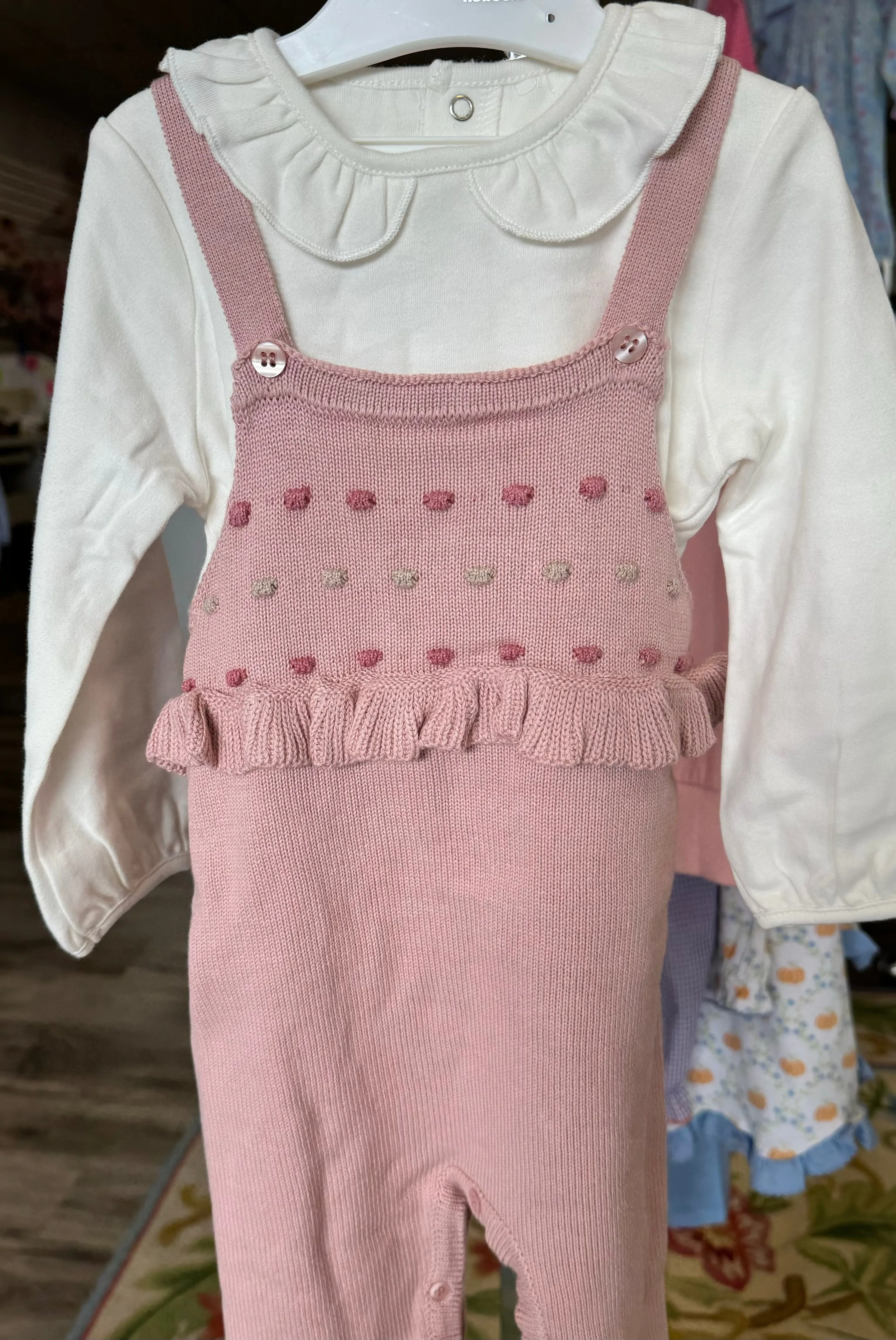 Dungaree with Jacket Set - Sugar Pink