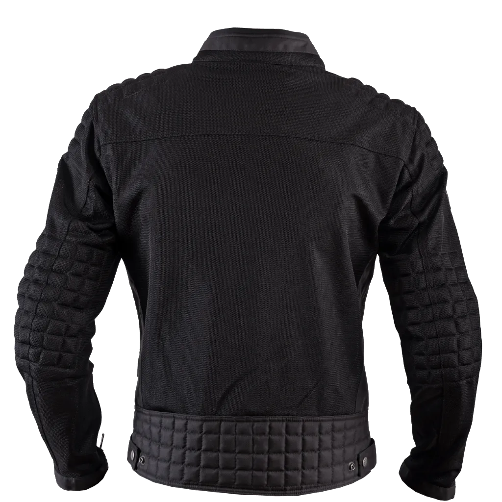 Helstons SONNY Mesh fabric motorcycle Jacket in Black