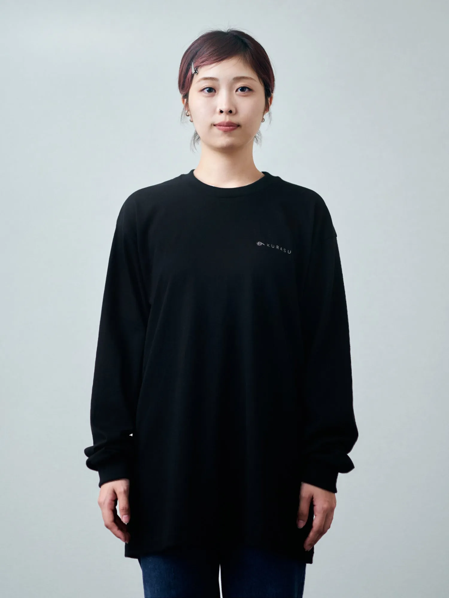 Kurasu Original Logo Long Sleeve T-shirts (Black)