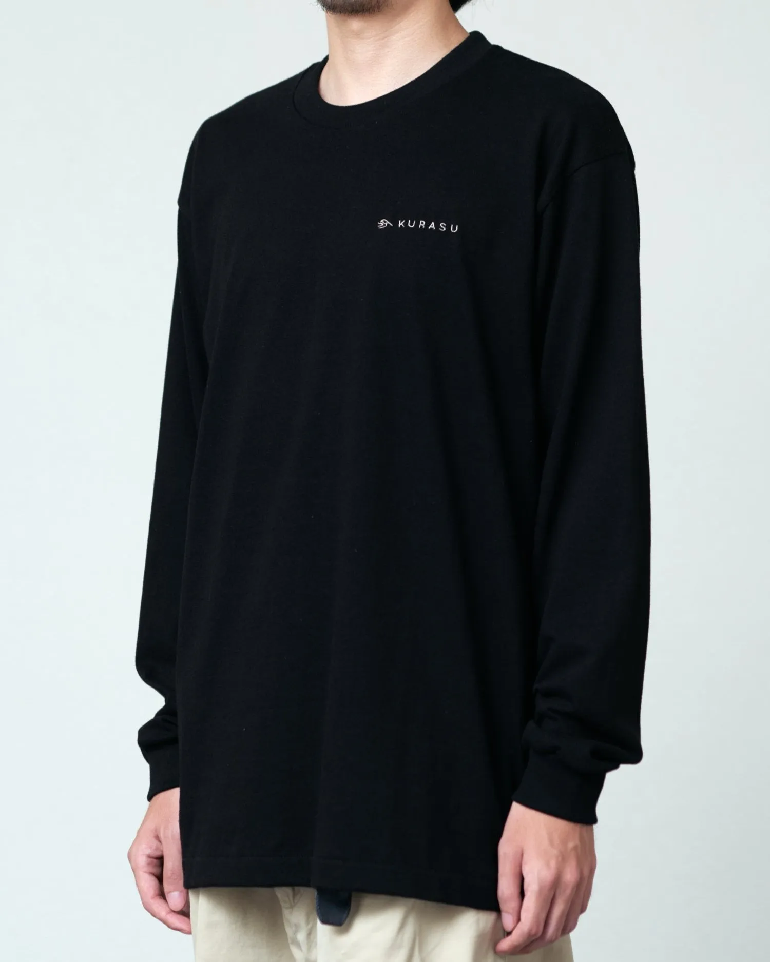 Kurasu Original Logo Long Sleeve T-shirts (Black)