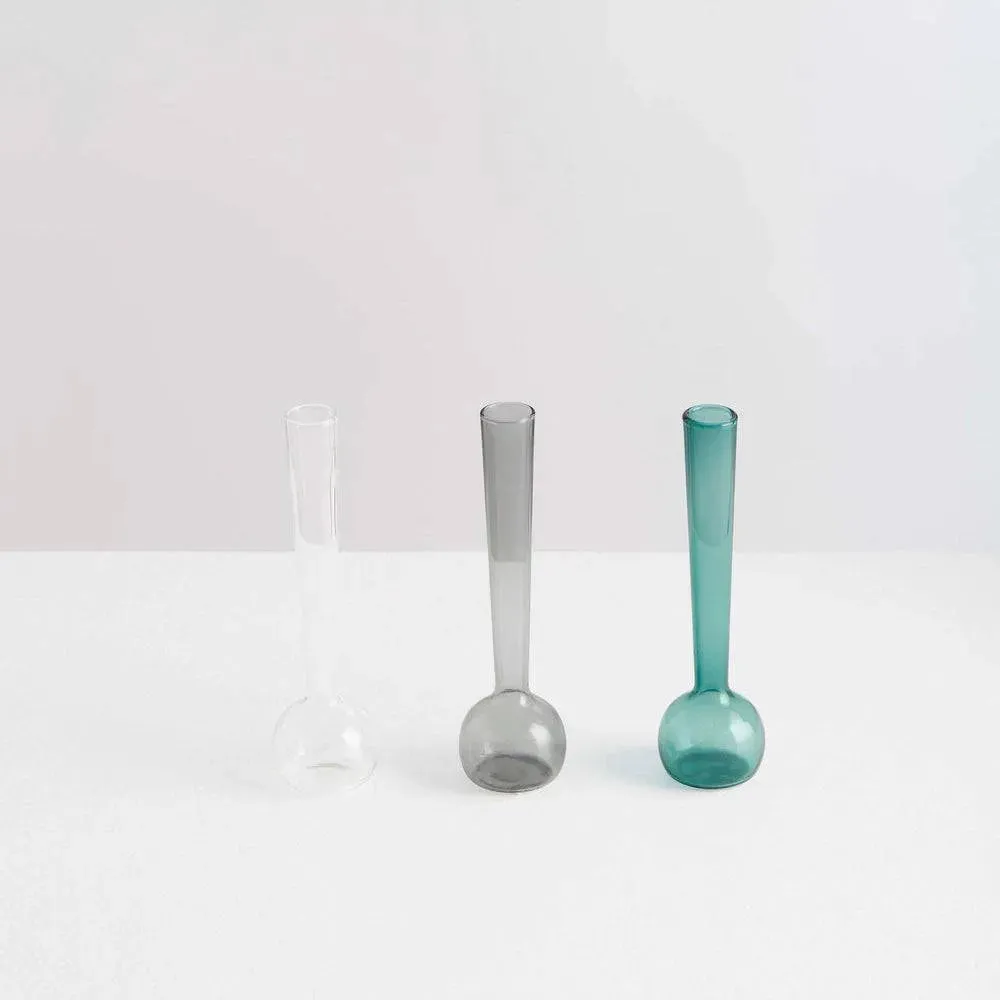 Margot Vase Trio | Smoke Teal Clear