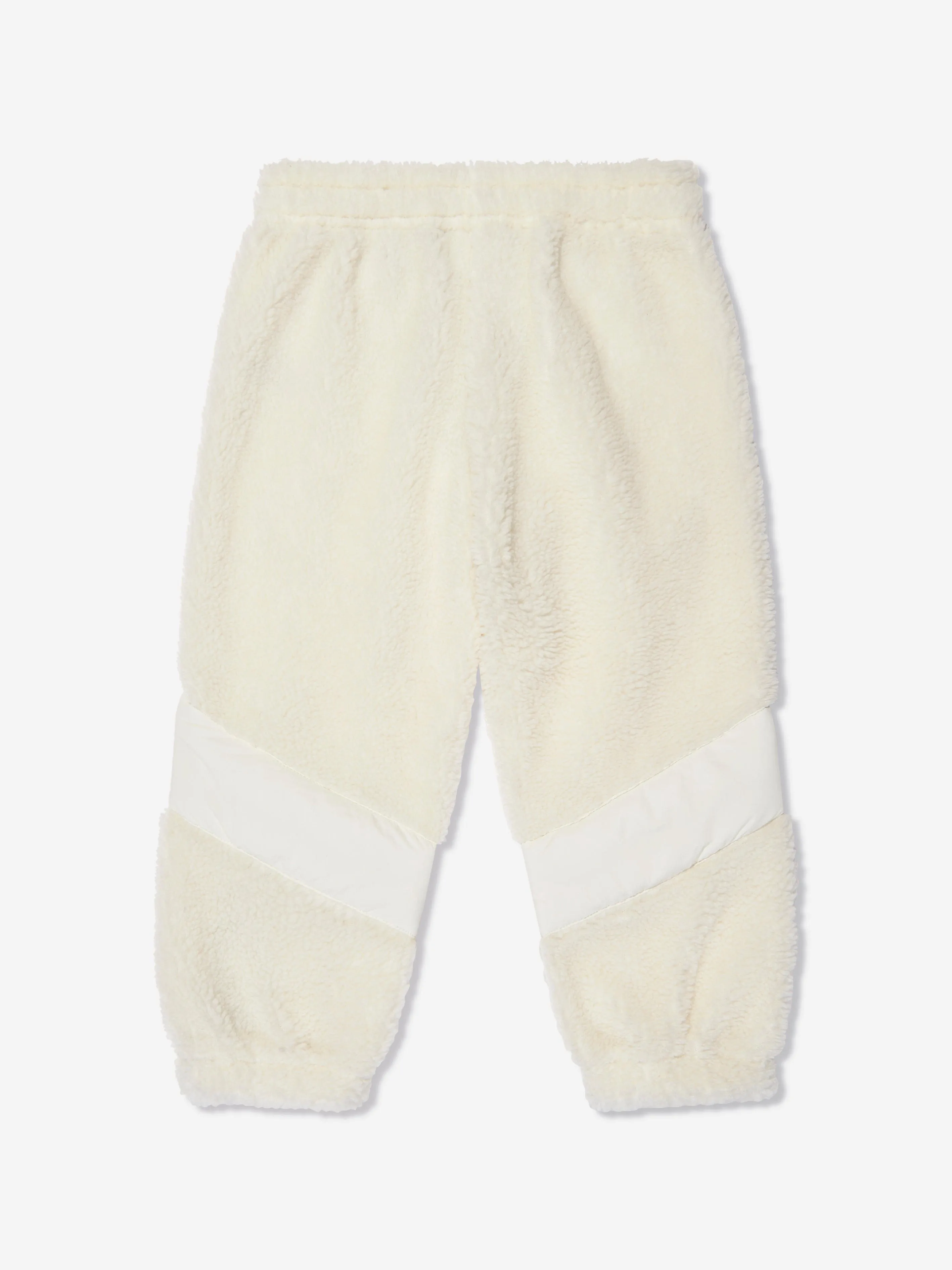 Mini Rodini Kids Penguin Pile Stripe Trousers in White