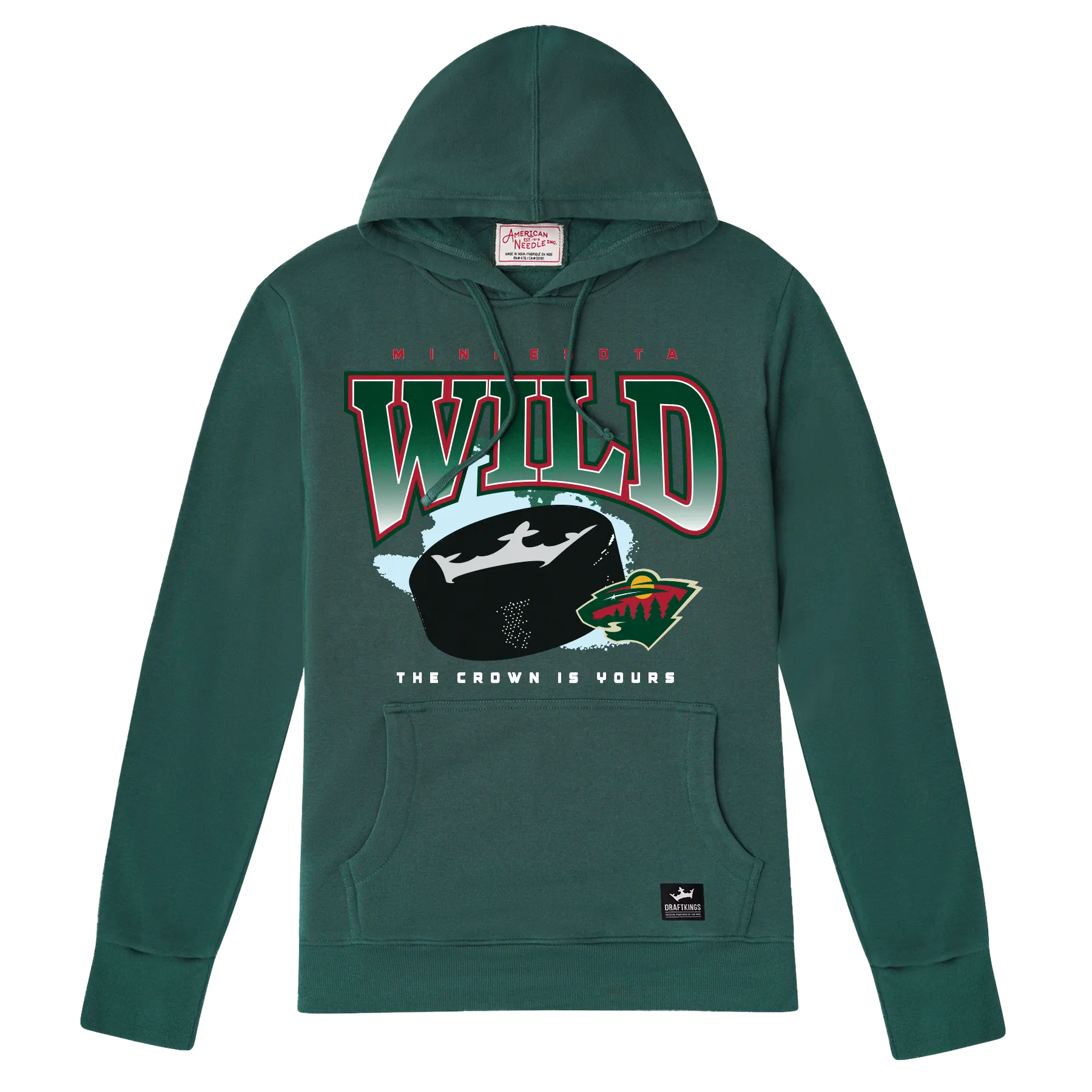 Minnesota Wild Puck Pipeline Hoodie