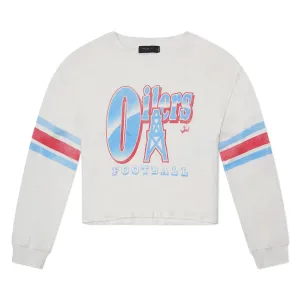 Oilers Junk Food Women's Kickoff Crop Crewneck