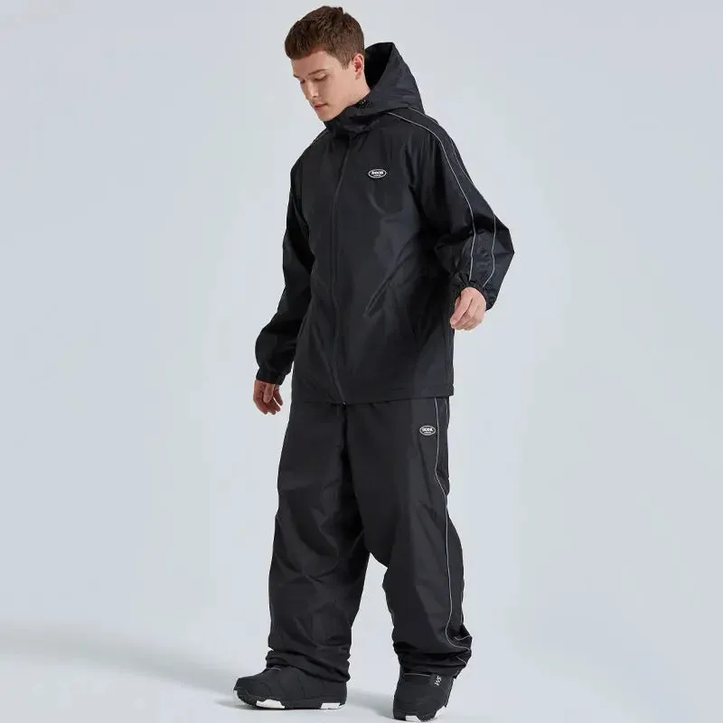 Outdoor Ski Jackets & Pants for Couple 2 Pieces Snowboarding Suits