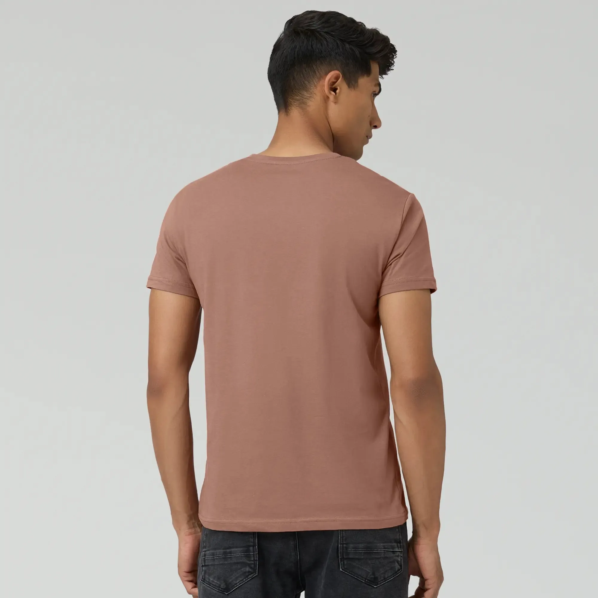 Pace Combed Cotton T-shirts Brown Latte