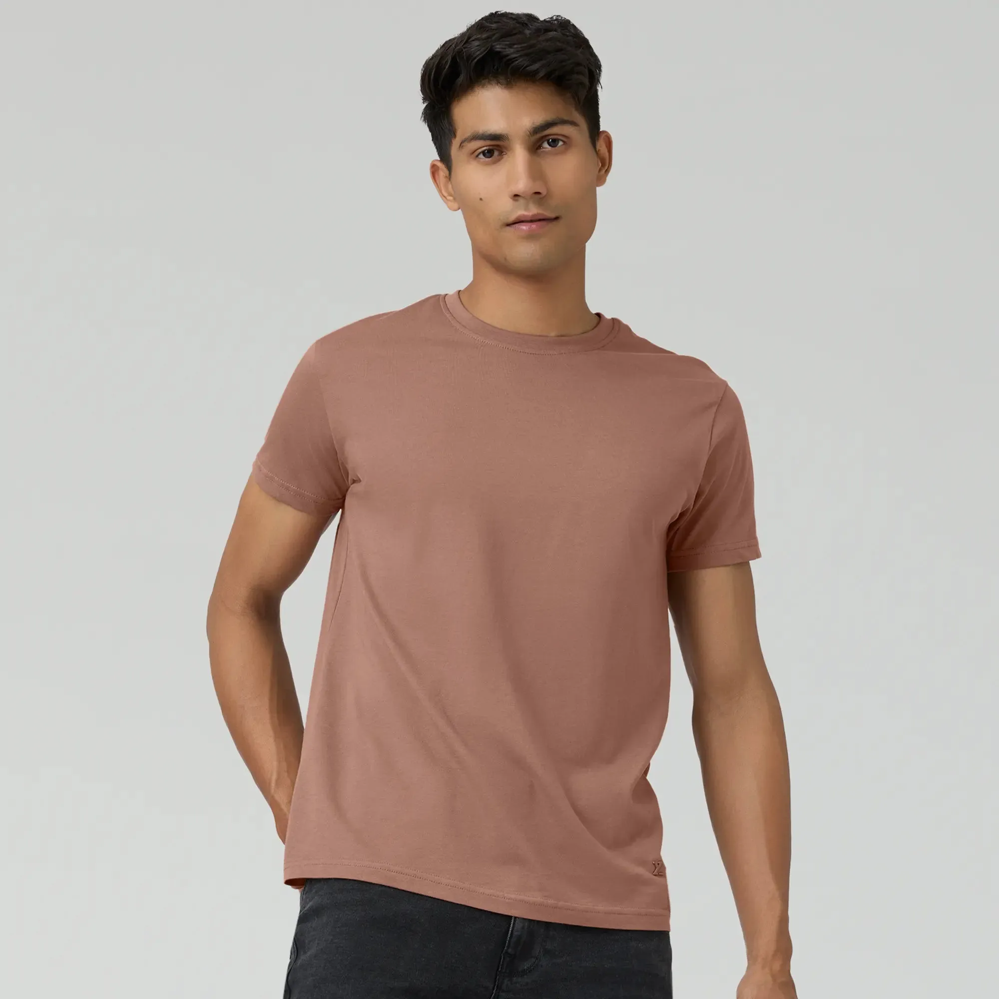 Pace Combed Cotton T-shirts Brown Latte