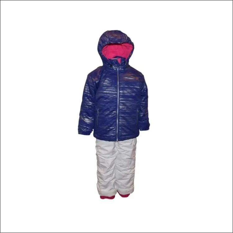 Pulse Toddler and Little Girls Snowsuit Ski Jacket Snow Bibs Glitter Toddler 2T-6X CLEARANCE