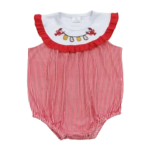 "Lobster And Stripes" Summer Baby's Romper