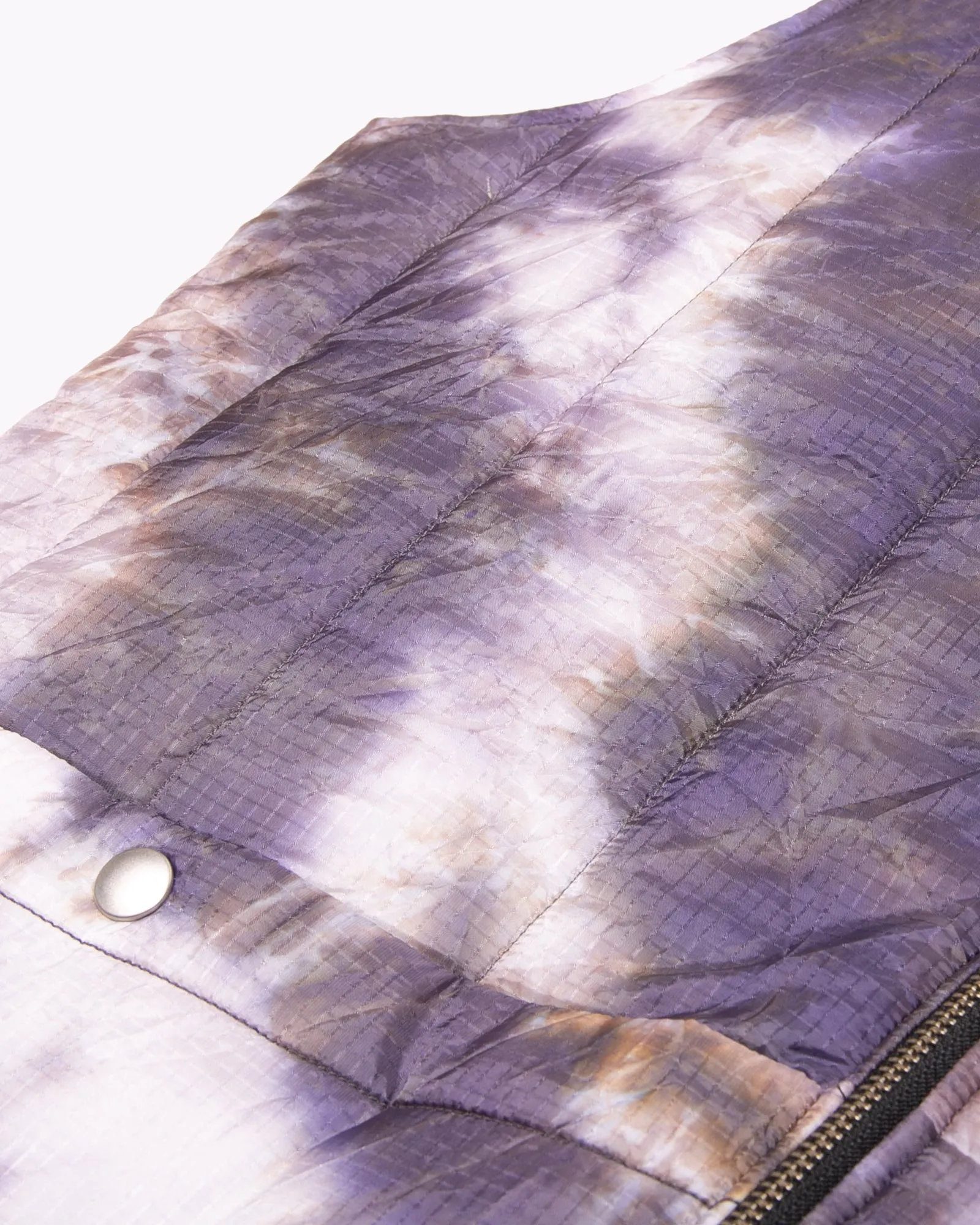 Reversible Insulated Vest - Black/Purple Ash Dyed