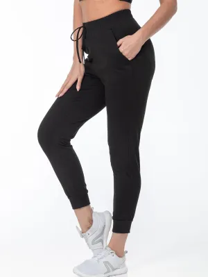 Sophie | Solid color casual running pants with pocket