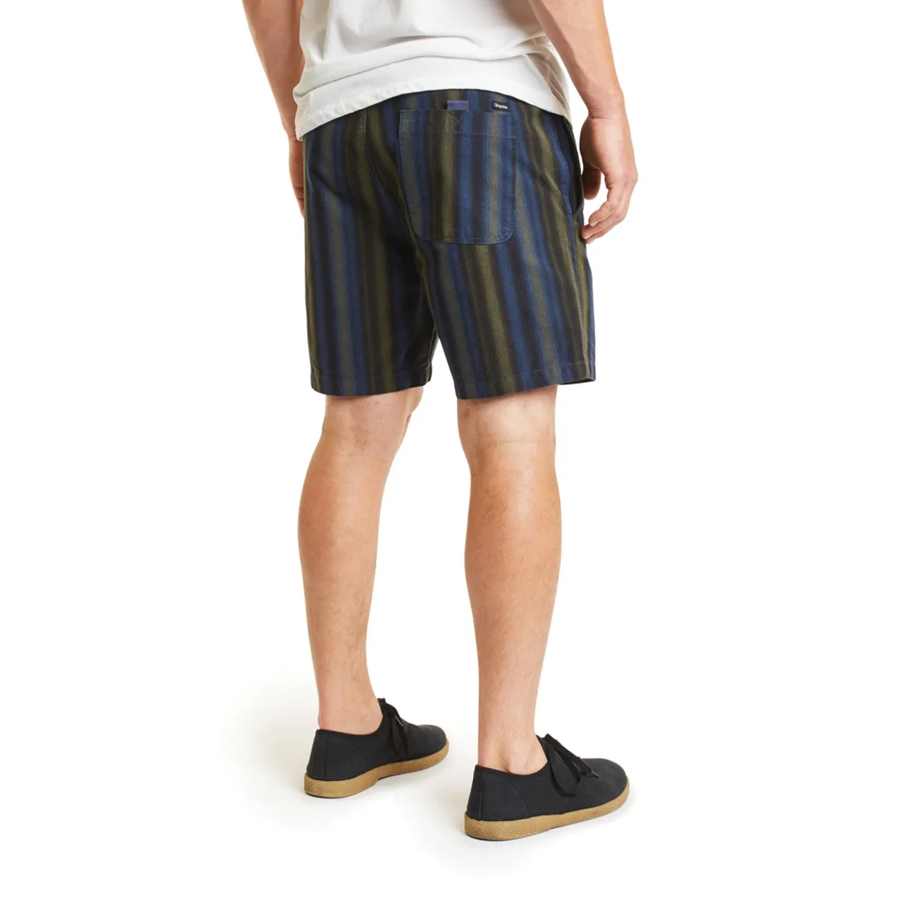 Steady Elastic Waistband Short - Navy/Green