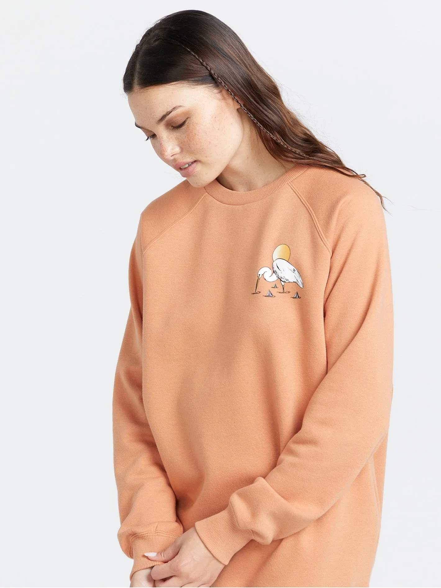 Stone Magic Boyfriend Crew Sweatshirt - Wild Ginger