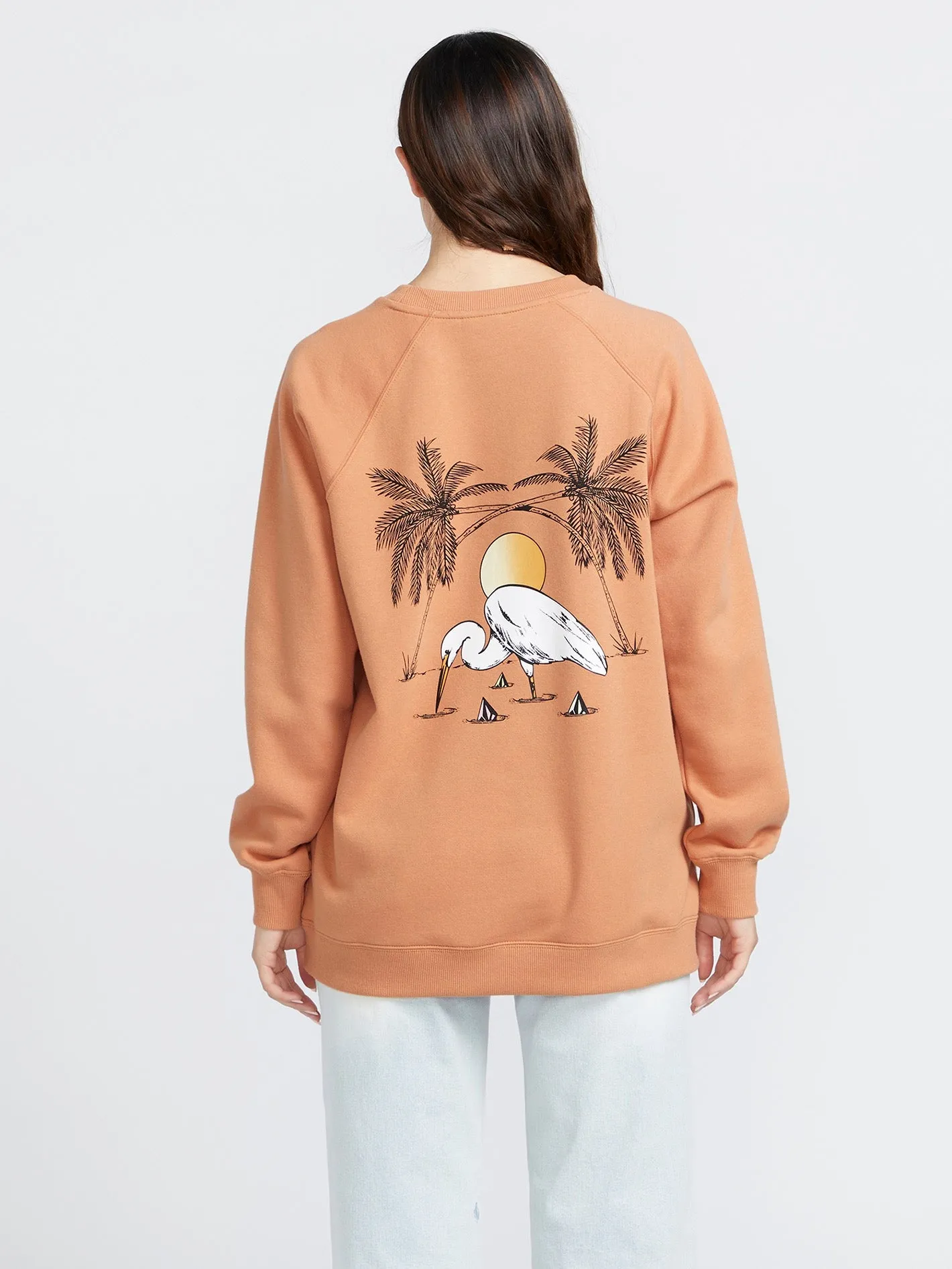 Stone Magic Boyfriend Crew Sweatshirt - Wild Ginger