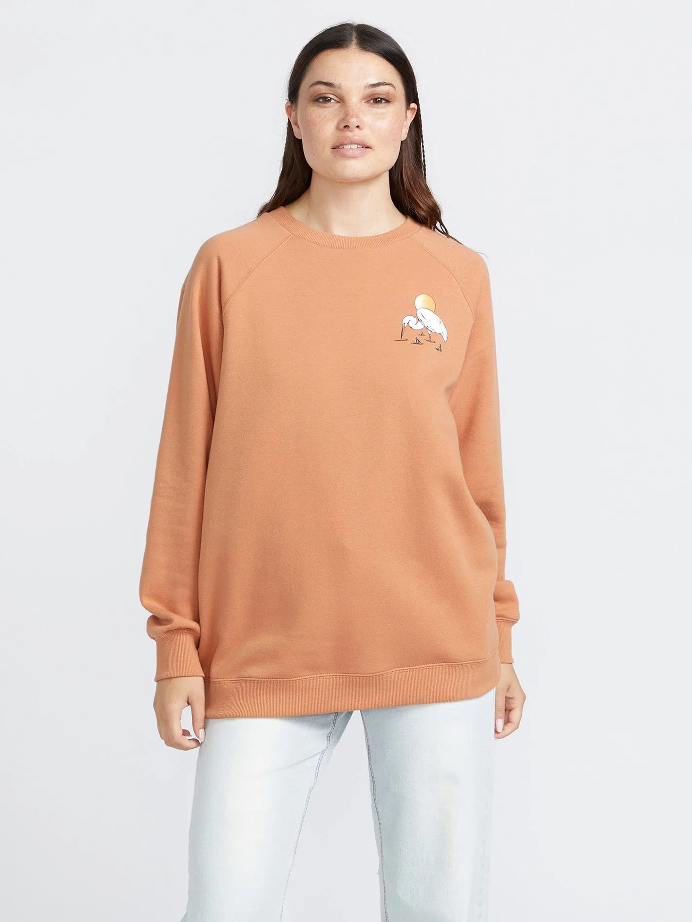 Stone Magic Boyfriend Crew Sweatshirt - Wild Ginger