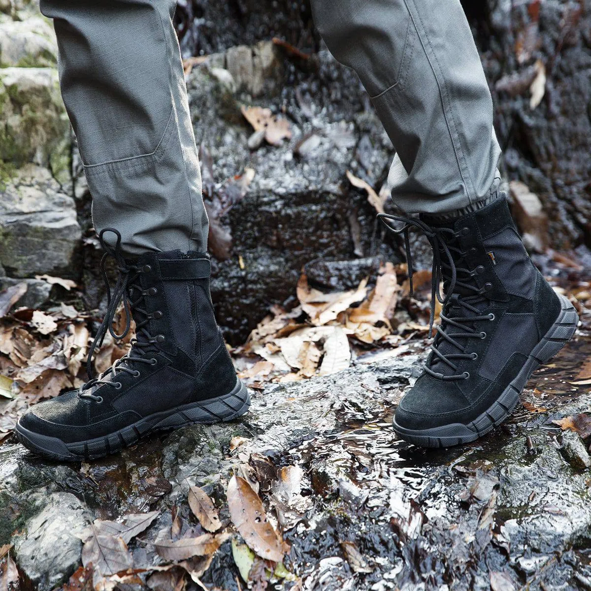 STORM II 8" Men’s Side Zip Military Work Boots