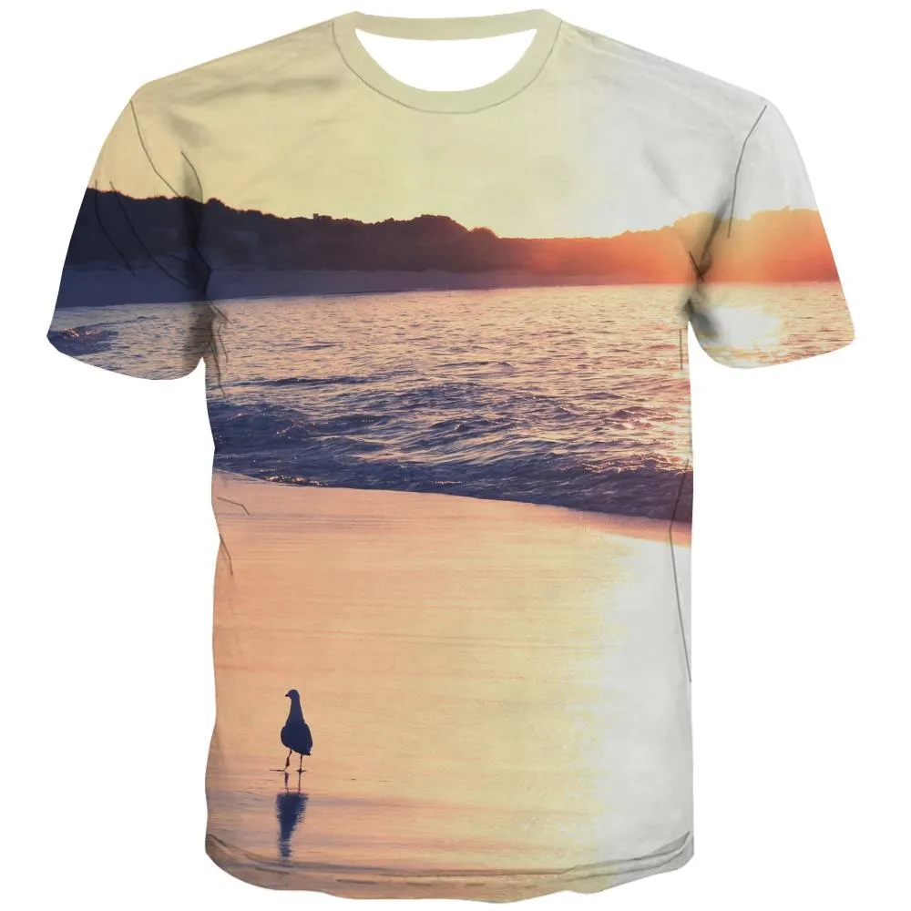 surf T shirts Men The sea T shirts Funny sport Tshirts Cool Cool T-shirts 3d