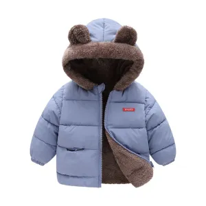 SY Double Sided SYCXTZ Mid Blue Fur Puffer Jacket 11789