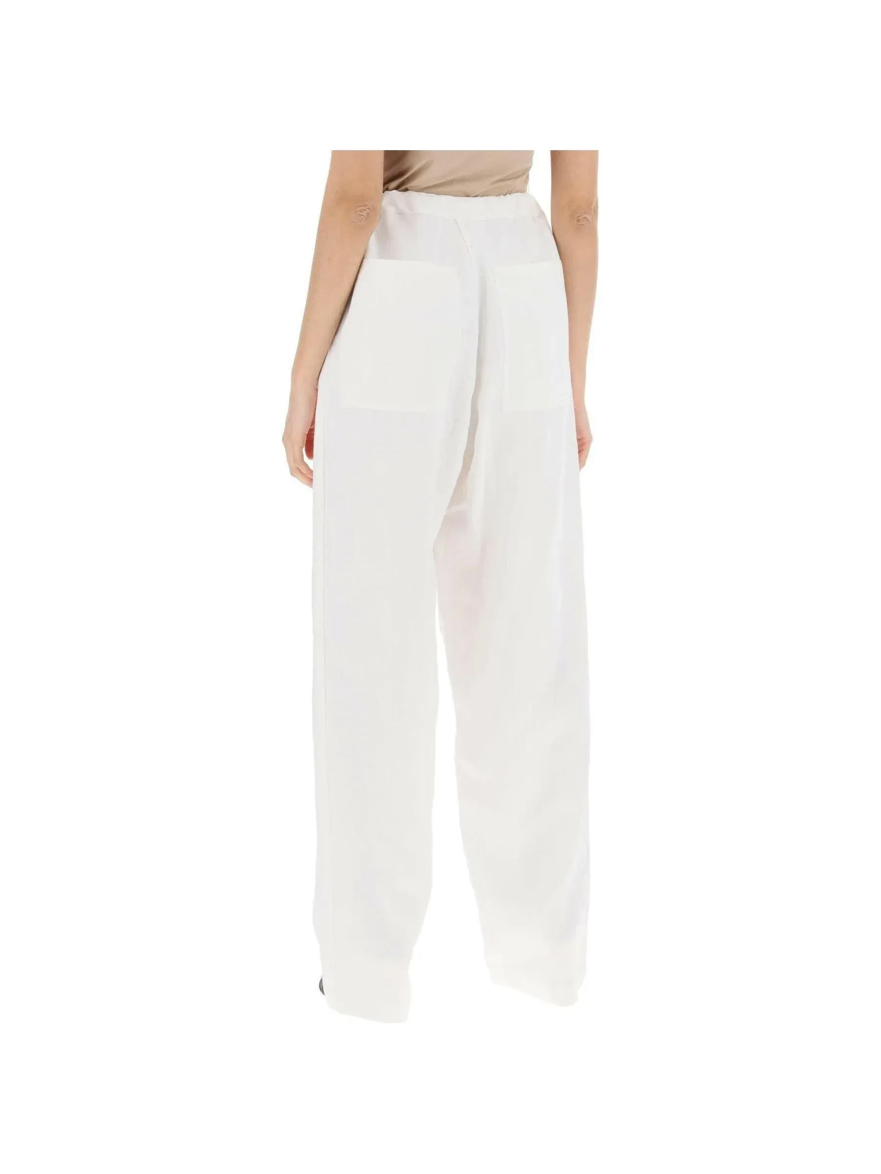 Wide-Leg Linen Trousers