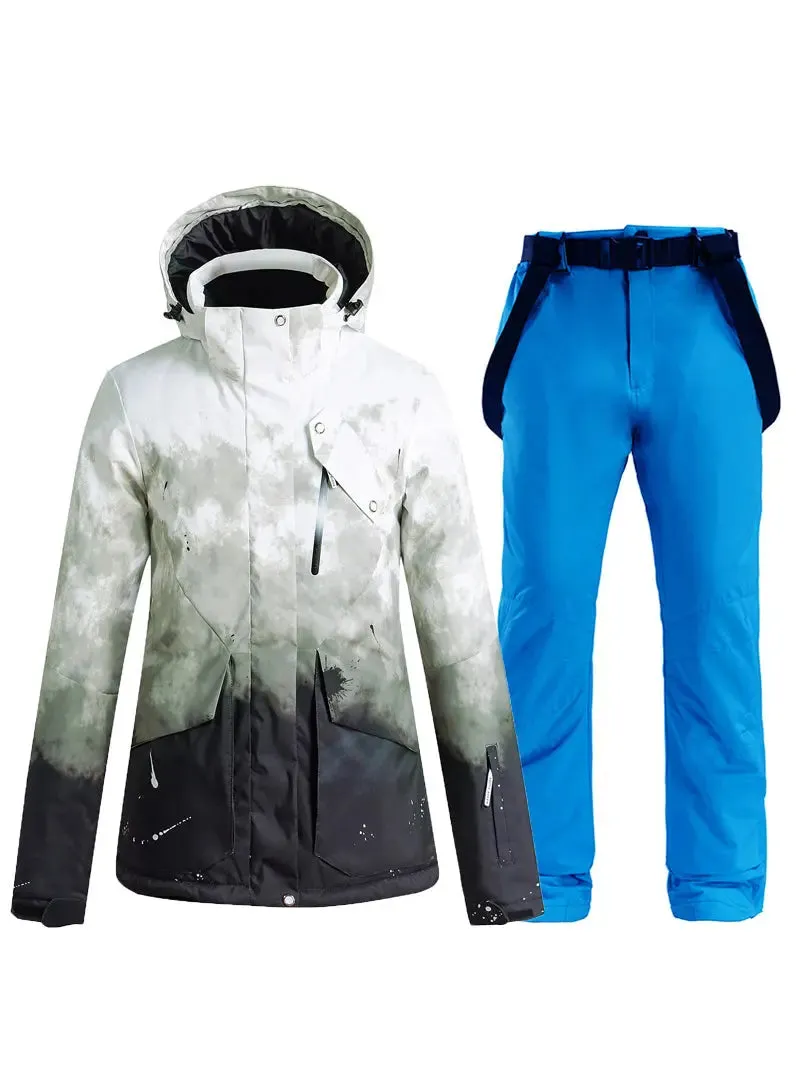 Women Insulated Snow Snowboard Jacket & Bib Pants